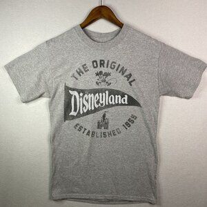 Disneyland The Original Mickey Mouse‎ T Shirt Heather Gray Mens Small Hanes